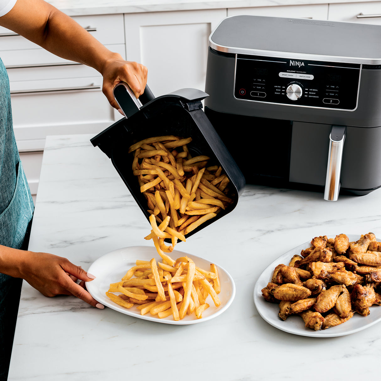 Freidora de Aire con 2 canastas XL Ninja® DZ401