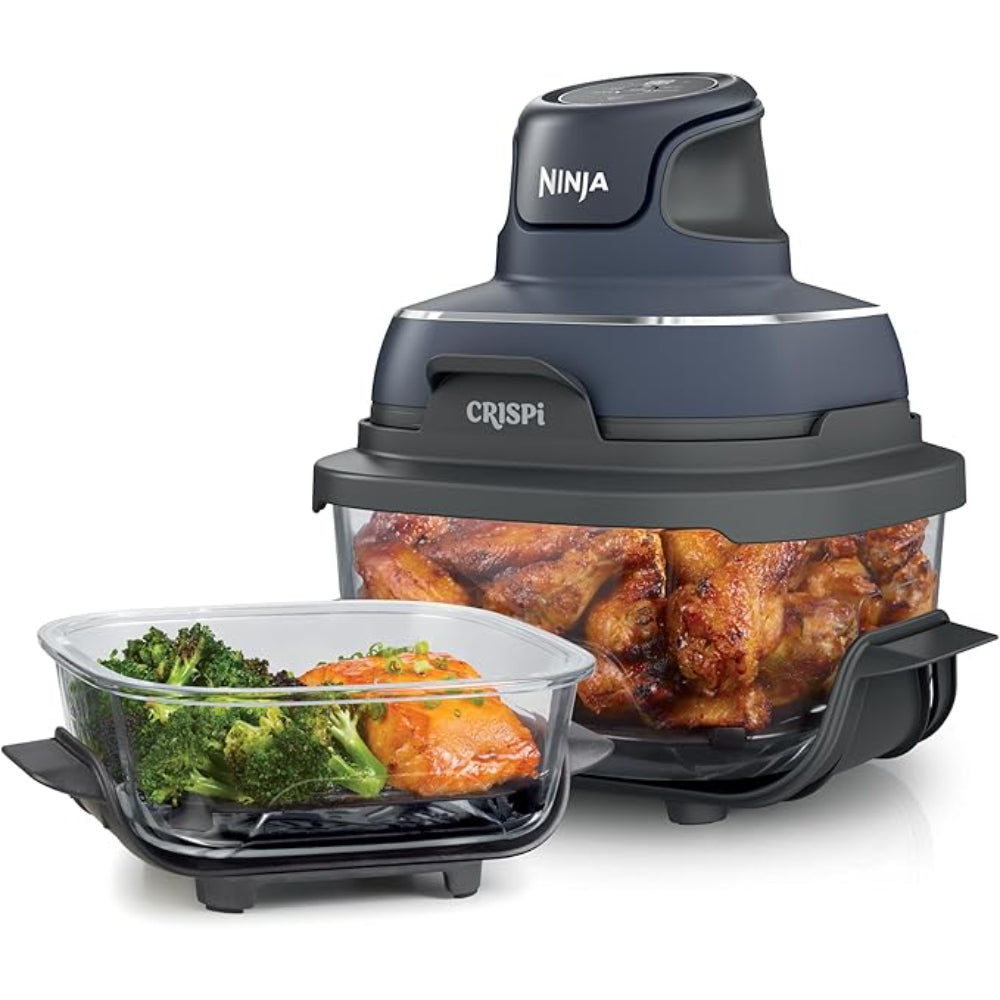Ninja Crispi 4-in-1 Portable Glass Air Fryer Cooking System GREY FN101LAAGY