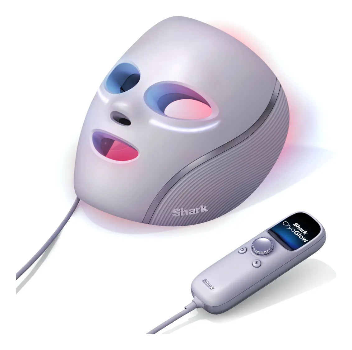 Shark CryoGlow Red Blue & Infrared iQLED Face Mask & Under Eye Cooling