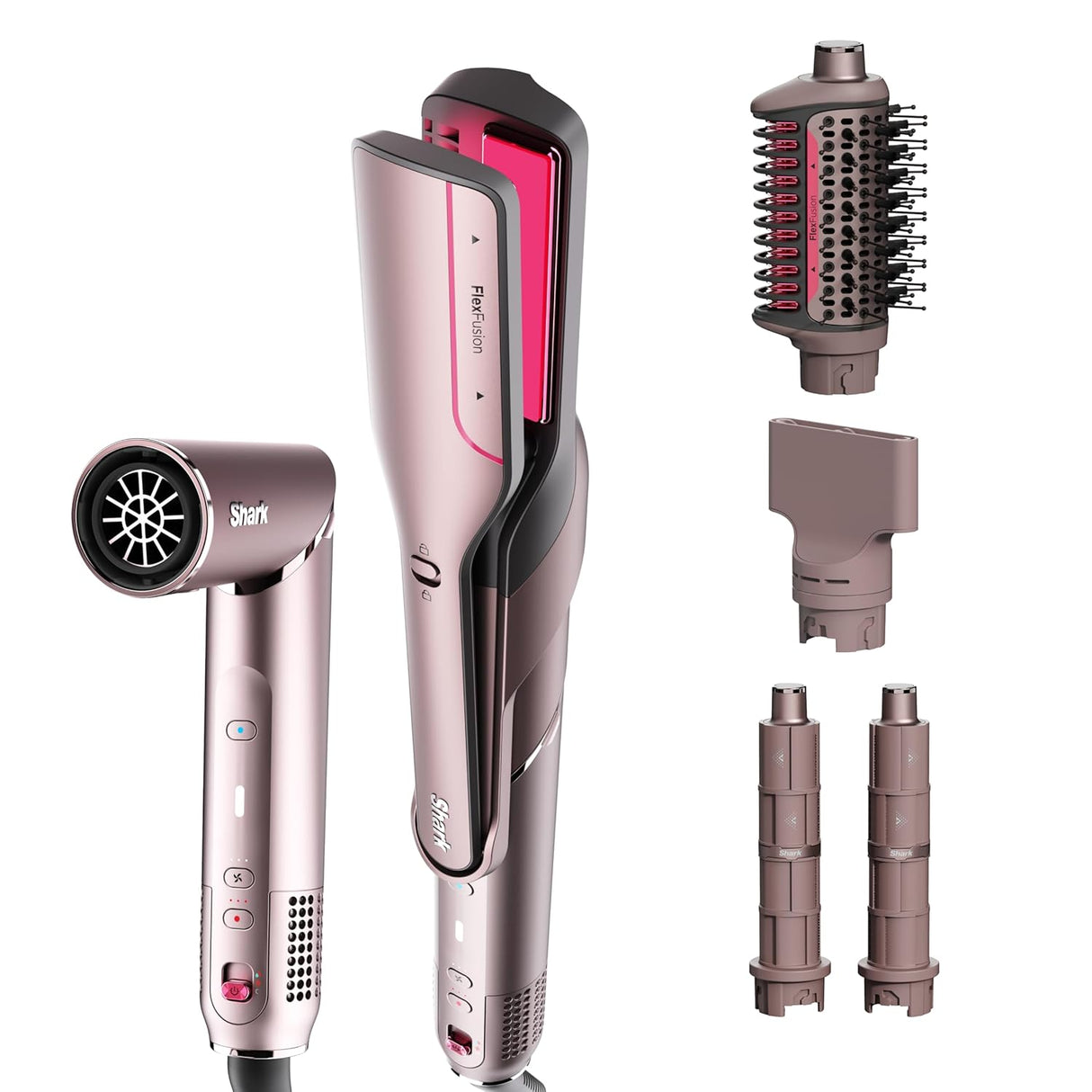 Shark FlexFusion 5 in 1 Air Styler Straightener + Brush Set