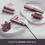 Shark FlexFusion 5 in 1 Air Styler Curly + Set de cepillos